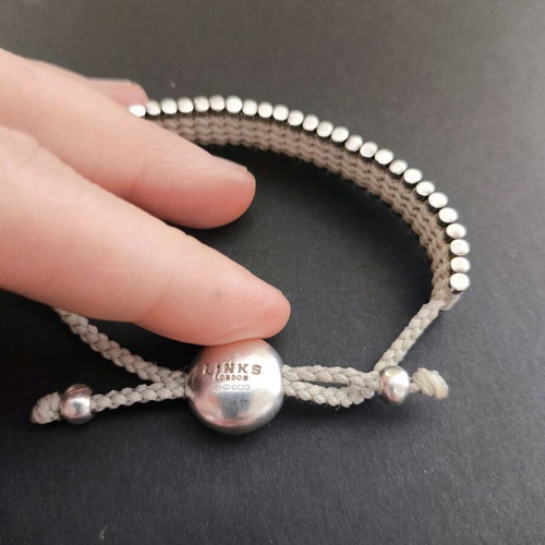 Friendship Links Of London bracelet in light gray like new