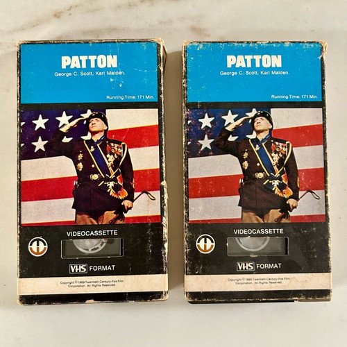 Patton double VHS cassette used, 1986, drama