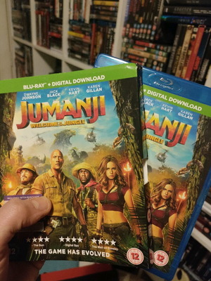 Jumanji Welcome to the Jungle Blu-Ray like new with Greek subtitles