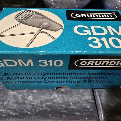 Grundig microphone used for collection with box