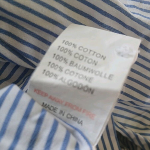 Glamorous shirt like new, size xs/m, white and blue