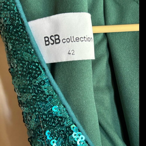 BSB sequin top new, green, size S