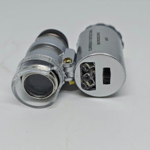 Pocket Microscope 60x with LED and UV Light like new