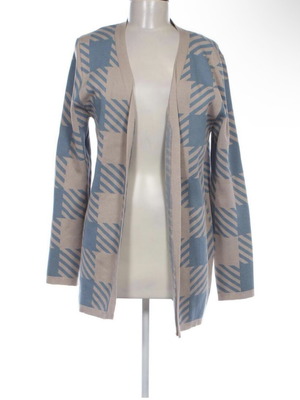 Ζακέτα Doca σαν καινούργια, μπεζ και τιρκουάζ, μέγεθος L