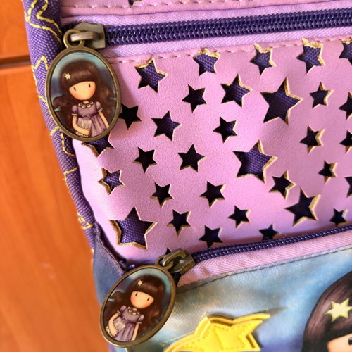 Santoro Gorjuss Catch a Falling Star backpack like new, purple