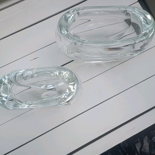 Vintage vases new, set of 2, high-quality glass