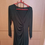 Gianni Rodini wrap cypress dress used, size 2, fits comfortably L