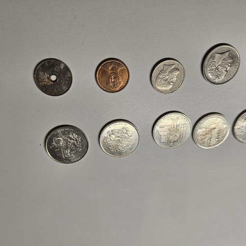 Coins used, pack of 15 drachmas from various years