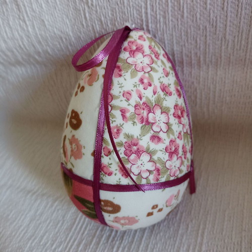 Decorative egg mix and match pink fuchsia floral used