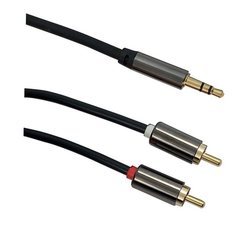 10m jack to 2x RCA cable