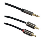 10m jack to 2x RCA cable
