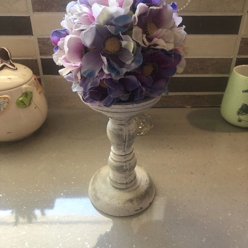 Retro vintage bouquet with candle holder column new