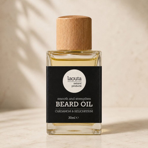 Laouta Natural Products Beard Oil with Cardamom & Helichrysum 30ml