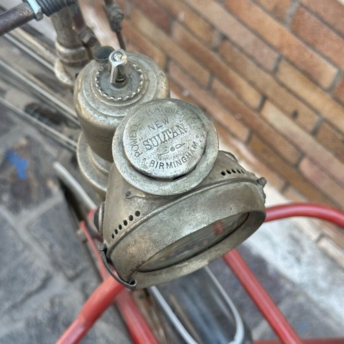 Lamand vintage bicycle used with New Sun oil lamp and cargo racks
