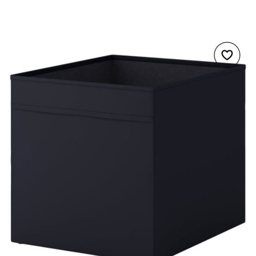 IKEA KALLAX black bookshelf with drawers