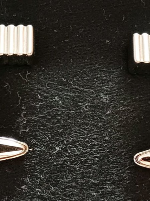 Cufflinks like new, modern, silver color
