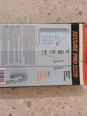 Secure Pro keypad alarm system new