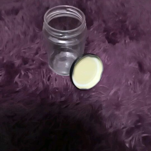 Glass cylindrical jar 314ml used with metal screw lid