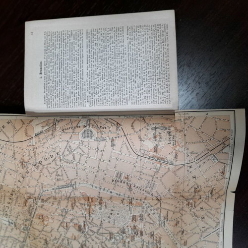 Belgique et Hollande old travel guide book used with maps