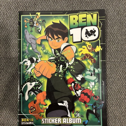 Ben10 sticker album like new with 94 stickers and poster