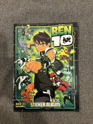 Ben10 sticker album like new with 94 stickers and poster