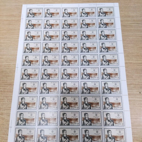 ELTA Stamp Collection 6 Complete Mint Sheets 1980-1981, 300 pcs