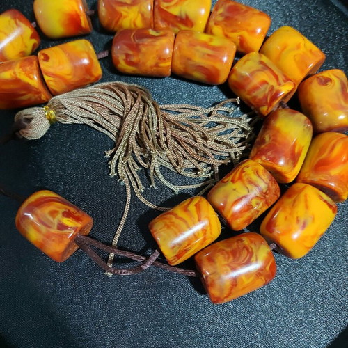 Large decorative worry beads new, plastic resin