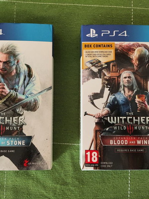 The Witcher 3 Wild Hunt Hearts of Stone και Blood and Wine limited editions μεταχειρισμένες