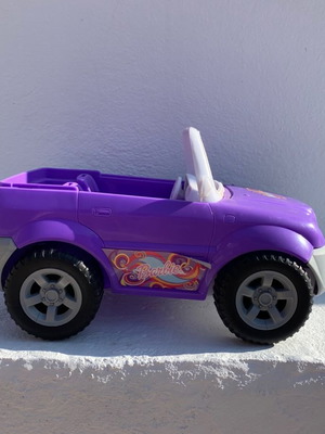 Αυτοκίνητο Barbie μεταχειρισμένο, μωβ Jeep Cabrio