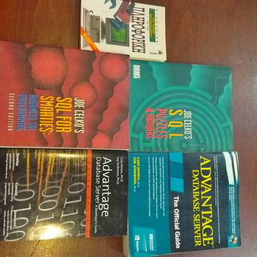 Programming books used, set of 5, English language