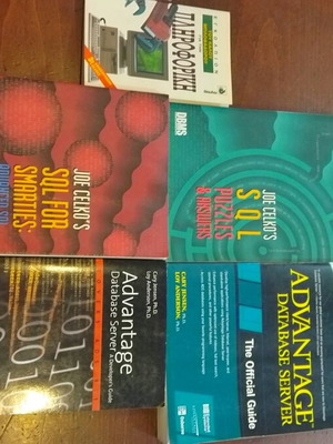 Programming books used, set of 5, English language