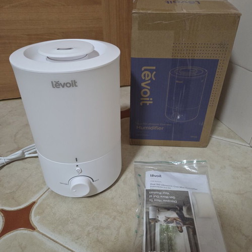 Levoit Dual 150 Ultrasonic Air Humidifier White New