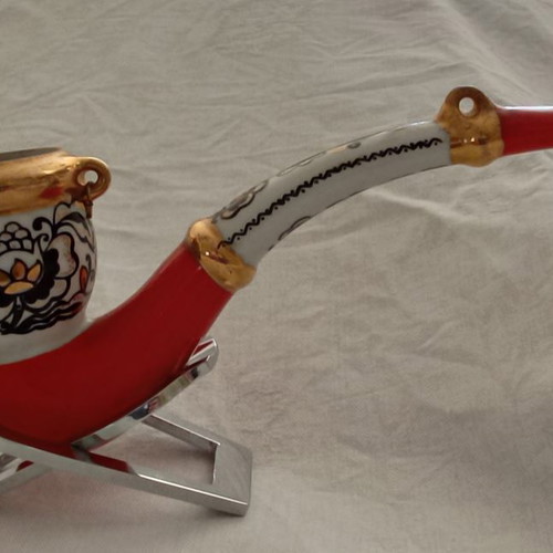 Ceramic souvenir pipe used from Kiev Ukraine