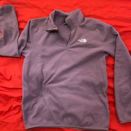 The North Face Glacier 1/4 Zip Fleece size M like new, purple