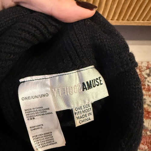 Amuse Society beret hat new, black
