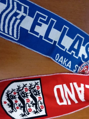Greece - England Scarf new, authentic from OAKA