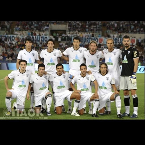 PAOK 2008 Puma Match-Issued jersey signed by Pablo Contreras