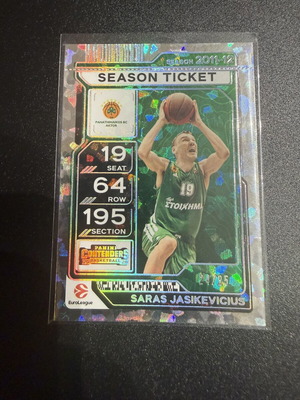 2025-26 Panini Euroleague Contenders Saras Jasikevicius card like new