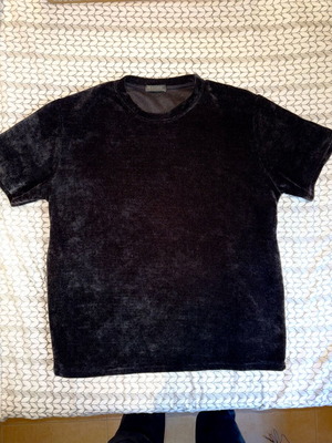 Studio black velour oversized blouse like new, XXL