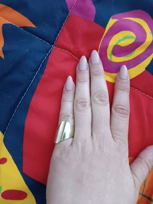 Δαχτυλίδι γυναικείο ασημένιο 925 σαν καινούργιο, χρυσό χρώμα για μικρό δάχτυλο