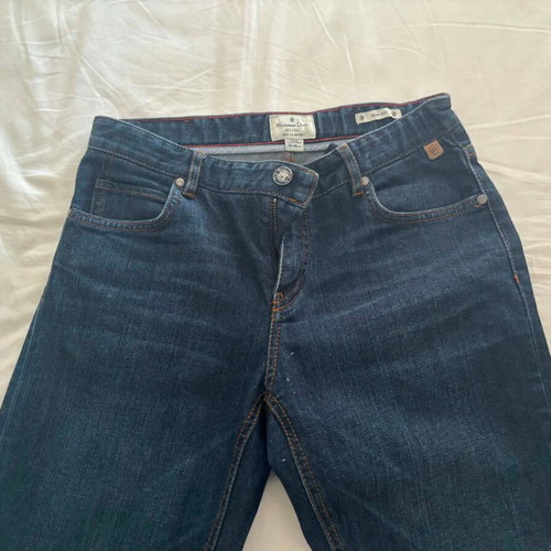 Massimo Dutti boys' straight slim fit jeans, blue