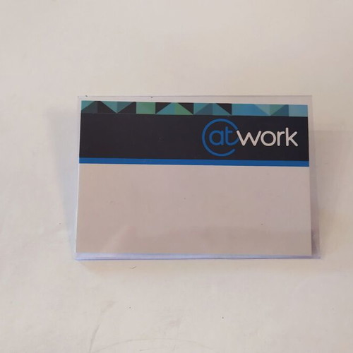 Conference badge new, pack of 20 pieces 9x6cm