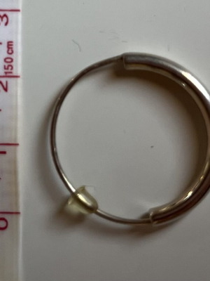 Single hoop earring silver 925 used