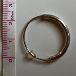 Single hoop earring silver 925 used