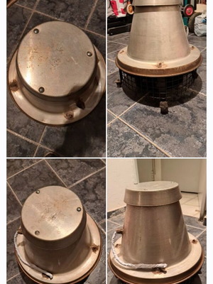 Ηλεκτρικό καπέλο καμινάδας σαν καινούργιο, ανοξείδωτο