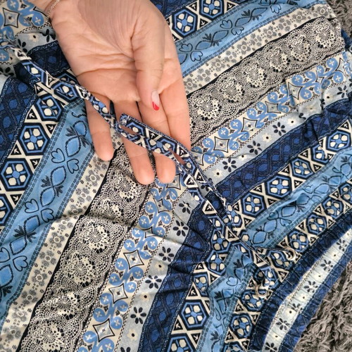 Saya pants used with blue pattern S/M