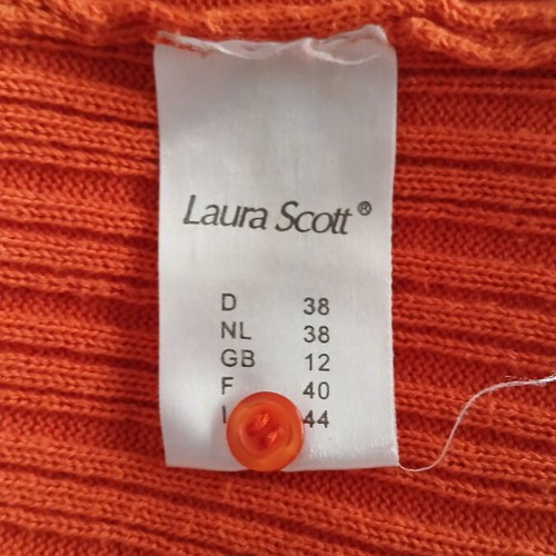 Laura Scott women's blouse, orange, size 12