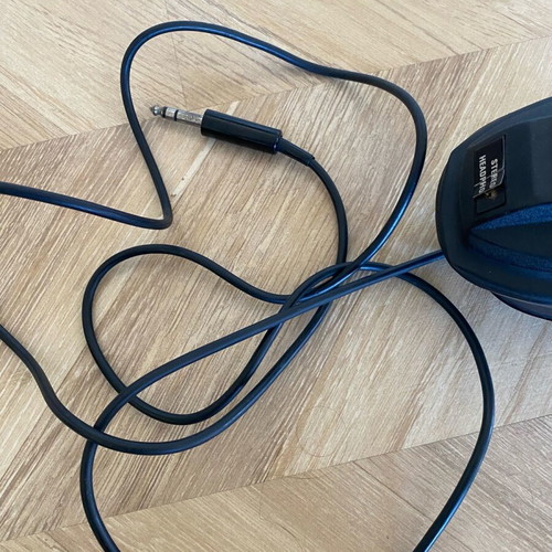 Gamma HP 110A headphones used, vintage from 1970, wired