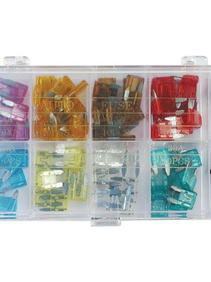 Mini Fuse Collection 3-30A 100 pcs with Goobay 20357 Removal Tool