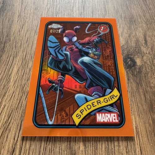 Topps 2025 Marvel Chrome Spider-Girl /25 Orange Refractor 1st Appearance